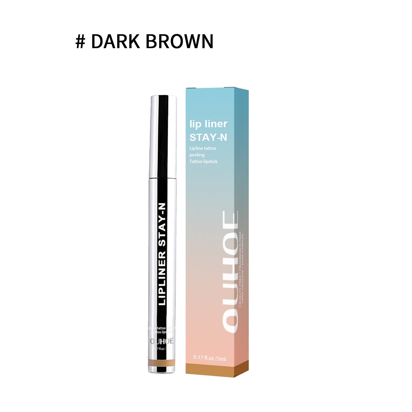 Lip Liner Pen Dark Brown Waterproof Long Lasting Plump Soft Lip Gloss Makeup Cosmetics Lip Liner Pen Dark Brown Waterproof Long Lasting Plump Soft Lip Gloss Makeup Cosmetics